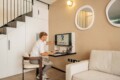 Business professionals staying in a modern corporate apartment in London instead of a hotel